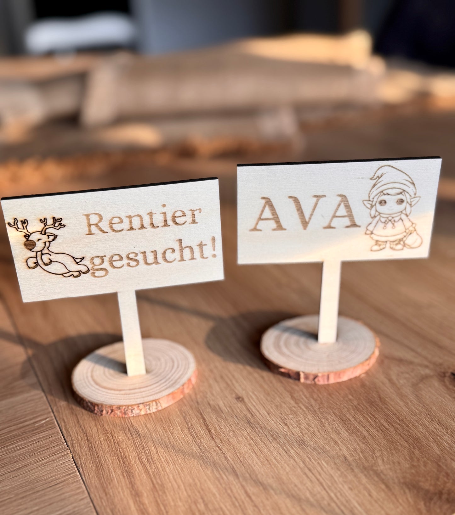 Kleine, süße Wichtel-Schilder - perfekt für die Weihnachtszeit