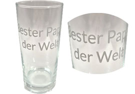 Trinkglas Trinkglas 0,27l Bester Papa der Welt