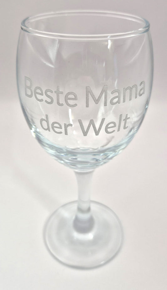 Weißweinglas 250 ml – elegantes Glas mit Gravur personalisiert