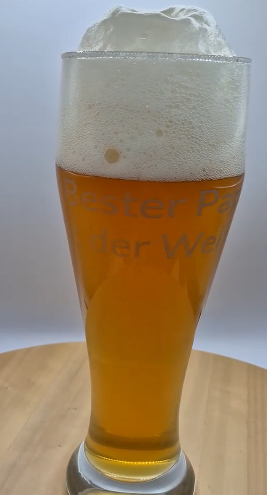 Weizenglas „Bester Papa der Welt“ – Das perfekte Geschenk für Bierliebhaber